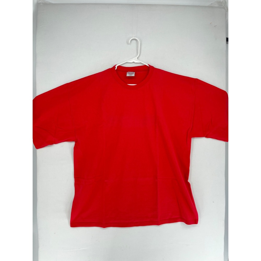 Pluma Heavyweight Cotton T-Shirt Mens XL Red Short Sleeve Made in USA Single Sti